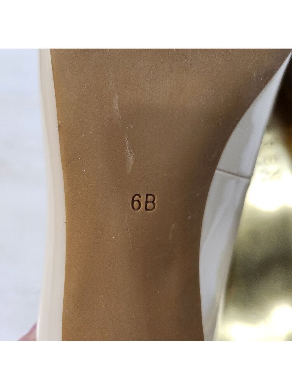 Ralph Lauren  Cream Patent Leather Shoes - Picture 5 of 10